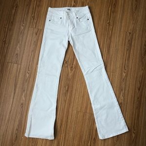 Paige Hidden Hills White Denim Jeans